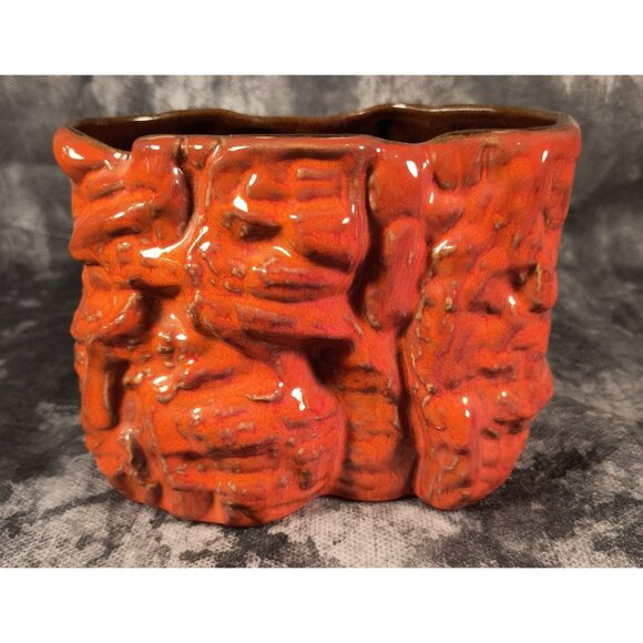 Vintage Frankoma B3 Cork Tree Bark Pottery Vase - Picture 1 of 5